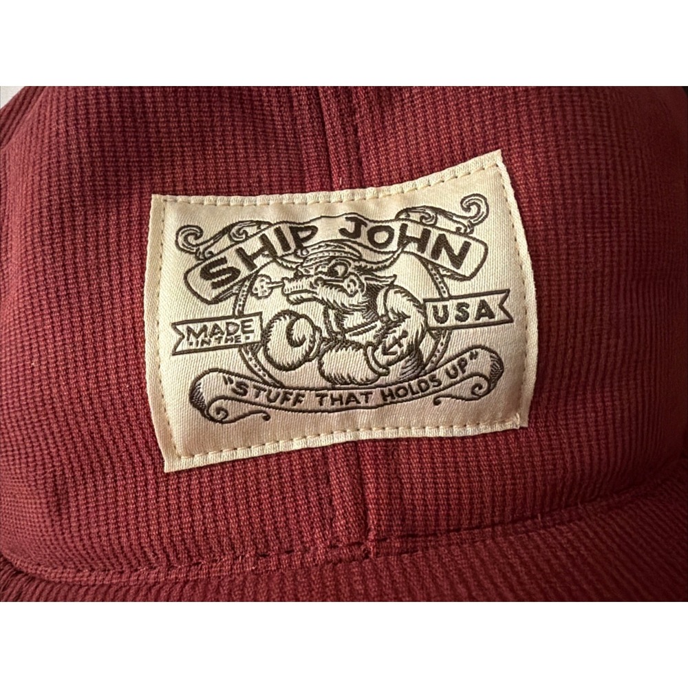 Ship John Made in USA Hat Full Foam Red
